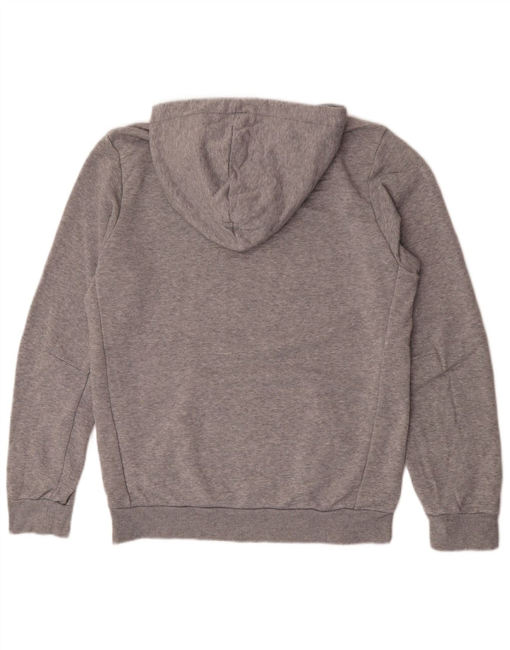 Adidas Hombre Sudadera Con Capucha Gráfica Jersey Pequeño Gris Algodón