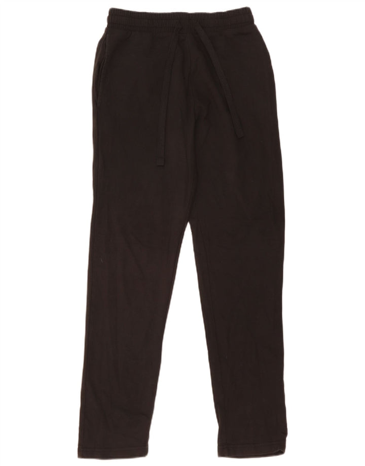 Marks & Spencer Pantalones de chándal regulares para mujer UK 8 Small Algodón negro