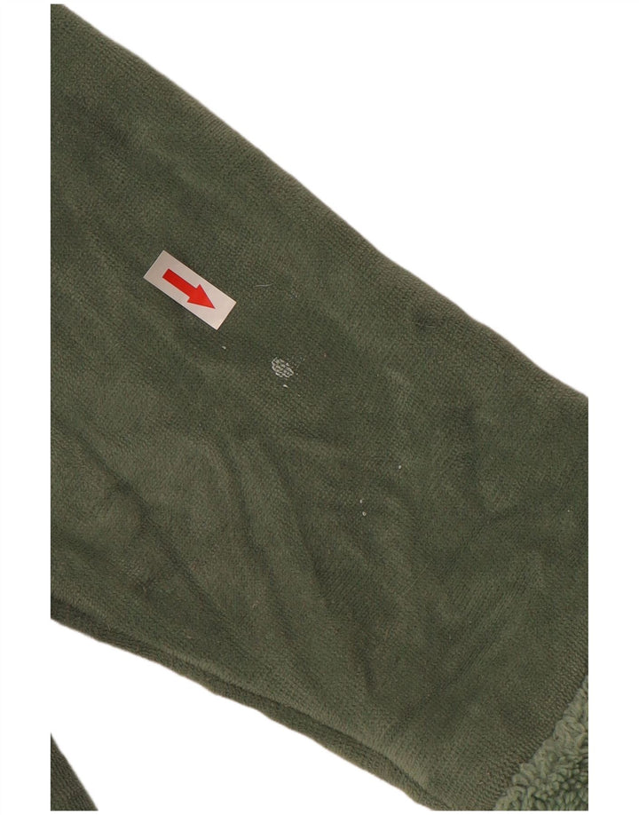 Patagonia Mujer Sherpa Chándal Top Chaqueta UK 10 Small Verde Poliéster