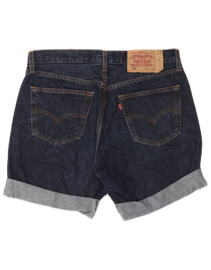 Levi's Mens 501 pantalones cortos de mezclilla W34 grande azul marino