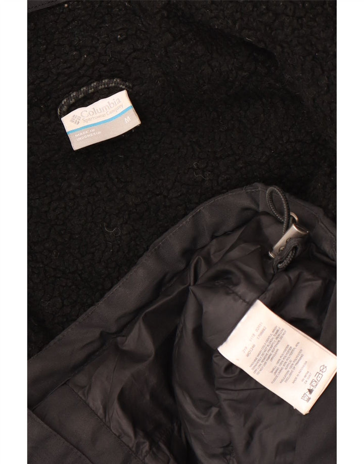 Columbia Chaqueta utilitaria con capucha para hombre UK 38 Mediana Poliéster negro
