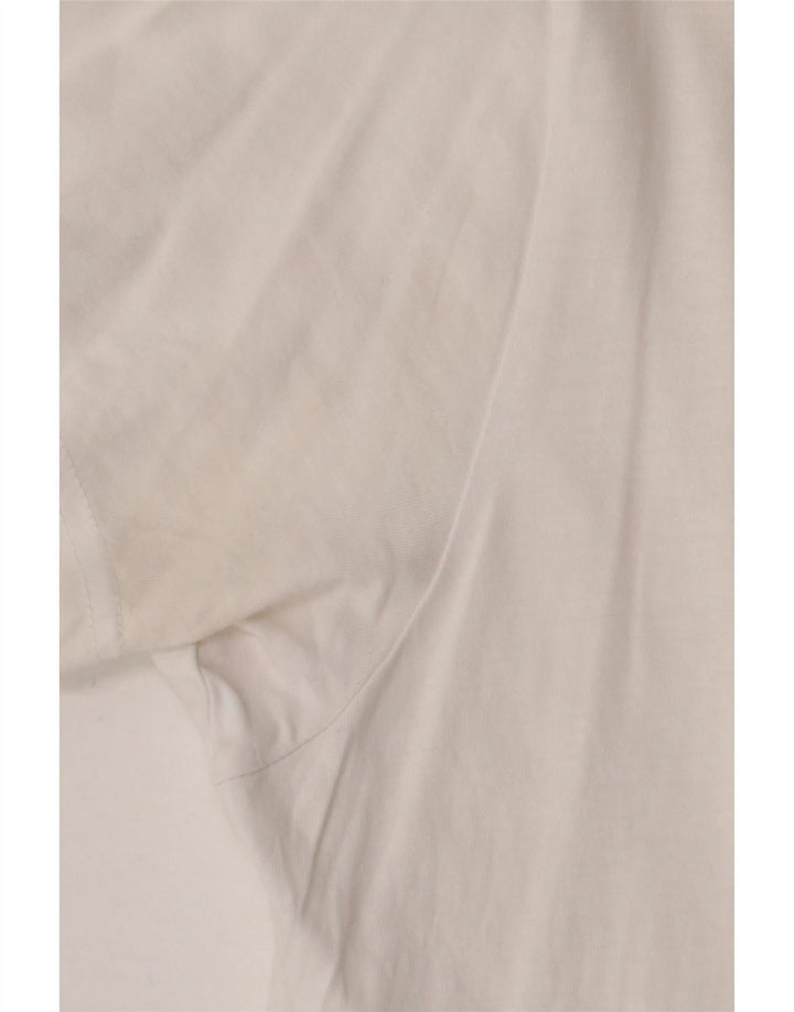 VANS Camiseta gráfica de ajuste personalizado para hombre Top mediano de algodón blanco
