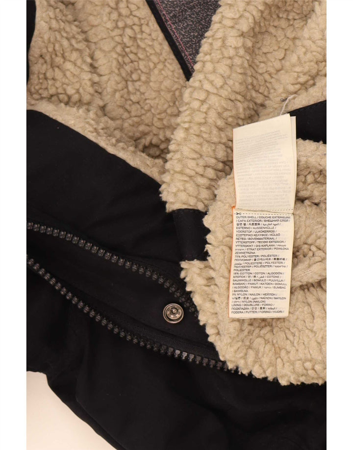 Superdry Mujer Windparka Chaqueta cortavientos con capucha UK 44 Medium Azul marino