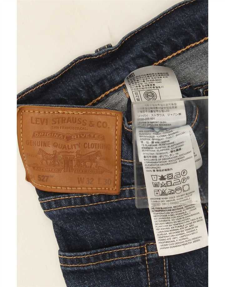 Levi's Hombre 527 Vaqueros Bootcut W32 L30 Algodón Azul Marino