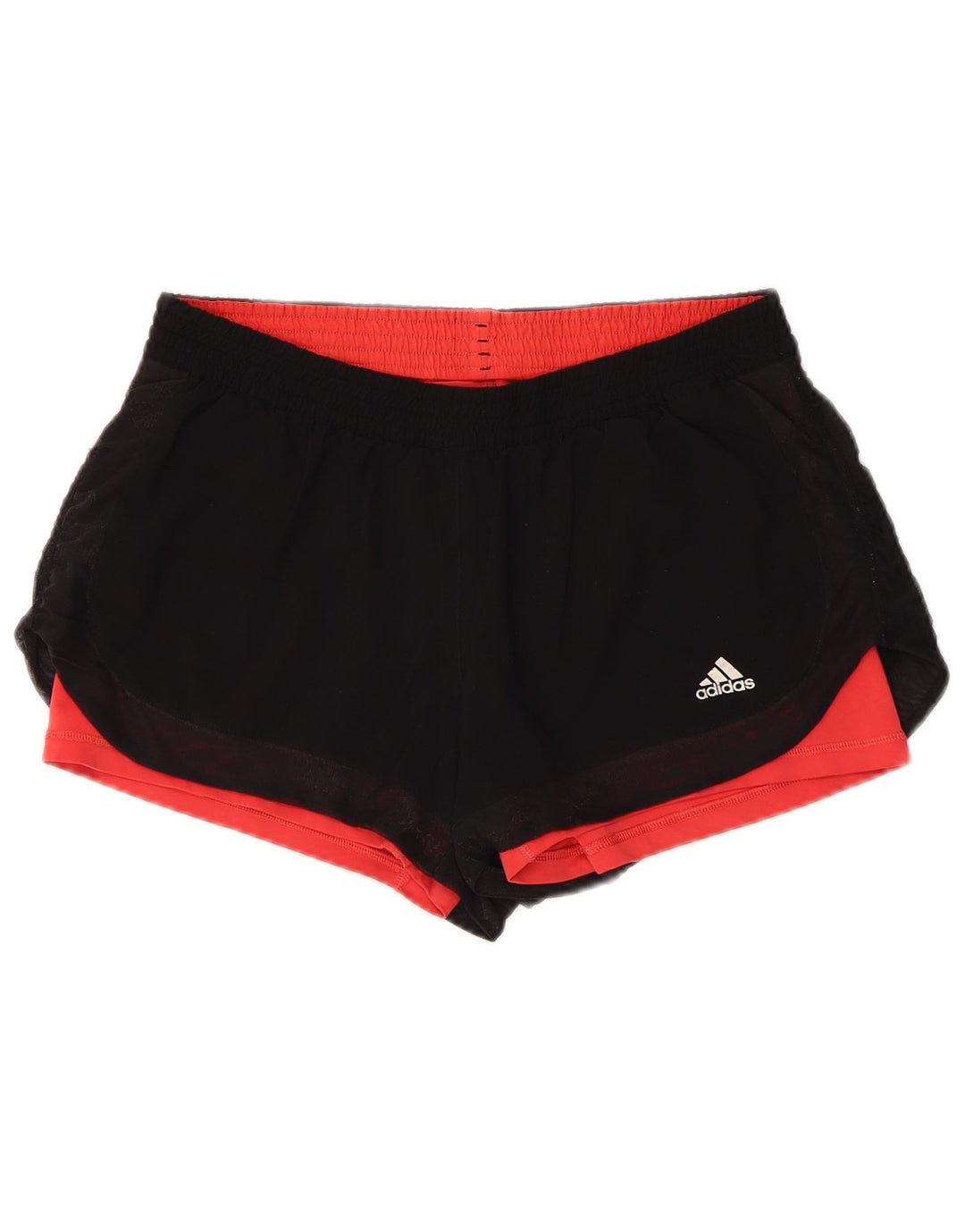 ADIDAS Pantalones cortos deportivos Climalite para mujer Reino Unido 12/14 Mediano Negro Poliéster