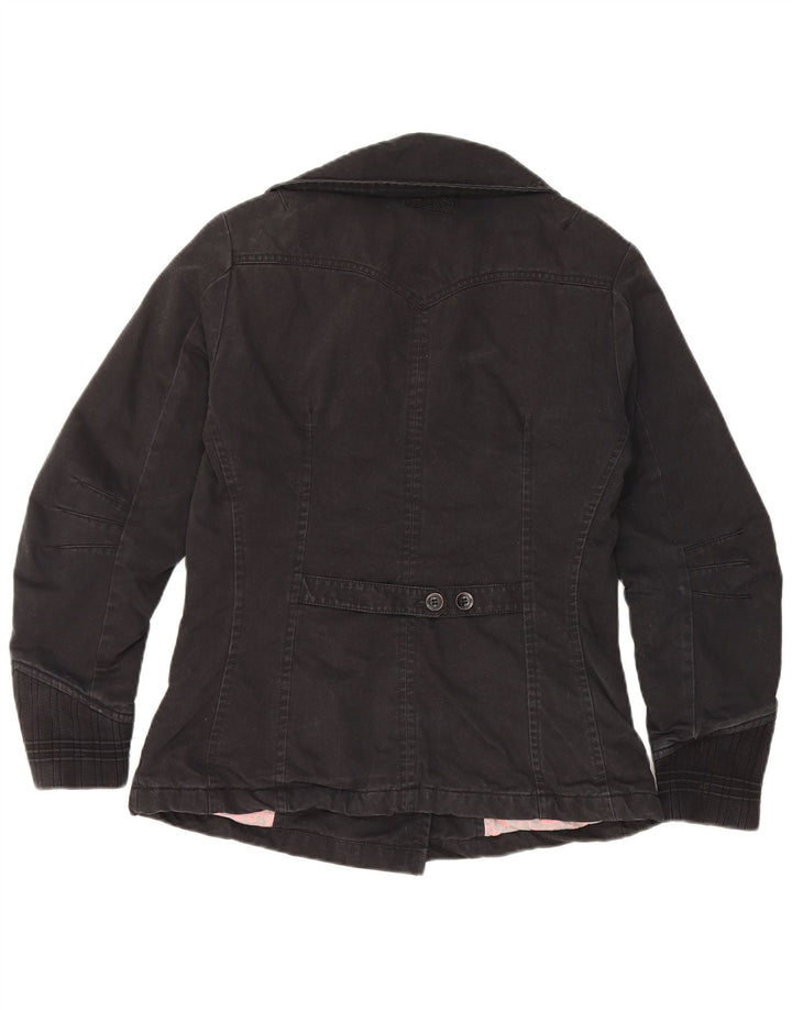 LEVI'S Chaquetón para mujer UK 10 Small Algodón negro