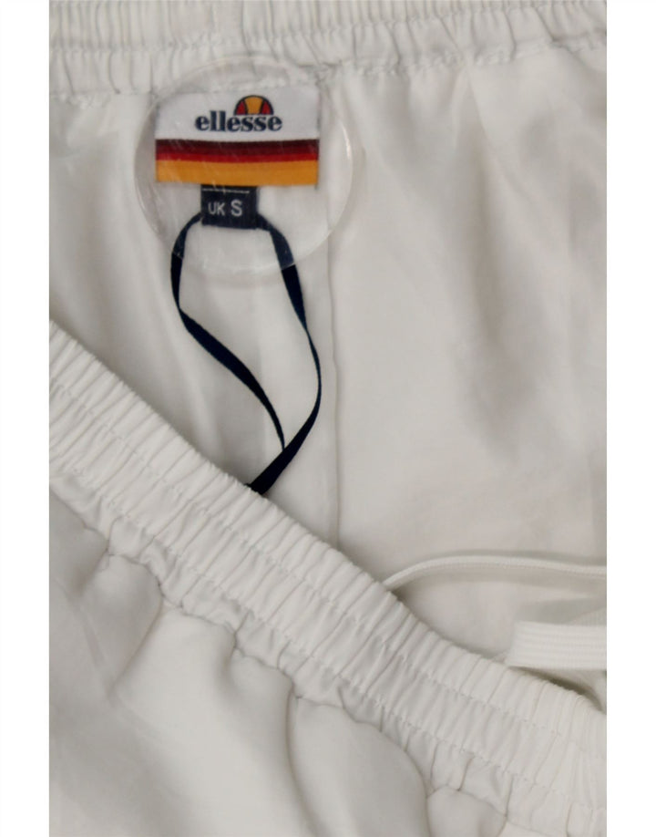 ELLESSE Pantalones de Chándal para Hombre Joggers Small Blanco Poliéster