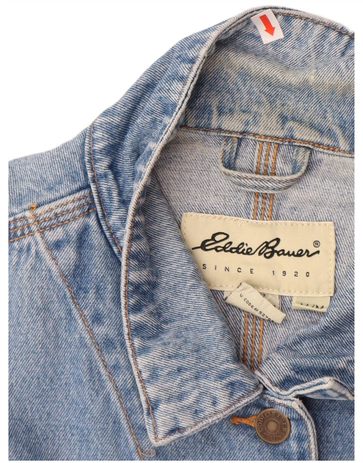 EDDIE BAUER Chaqueta vaquera extragrande para mujer UK 14 Algodón azul medio