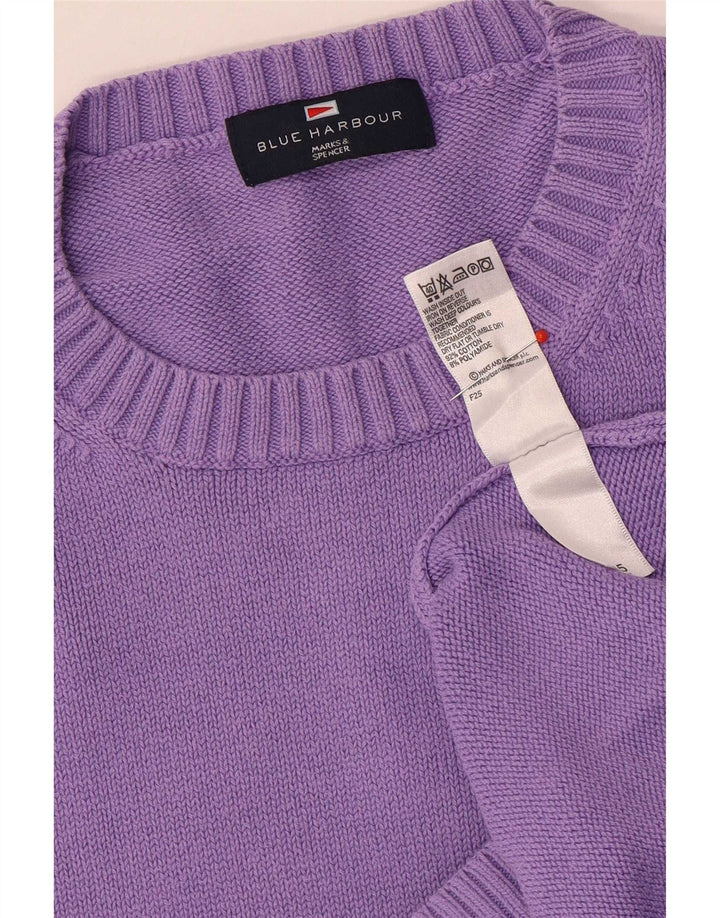 Marks & Spencer - Jersey de cuello redondo para hombre, color azul, color morado