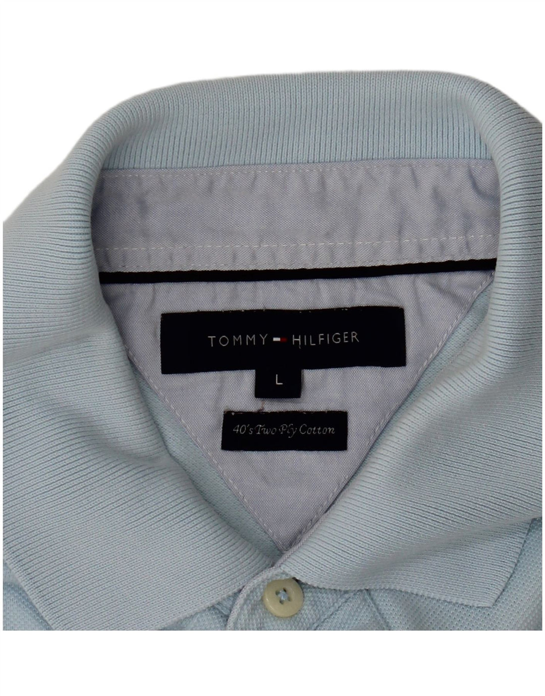 Tommy Hilfiger Polo para hombre grande azul