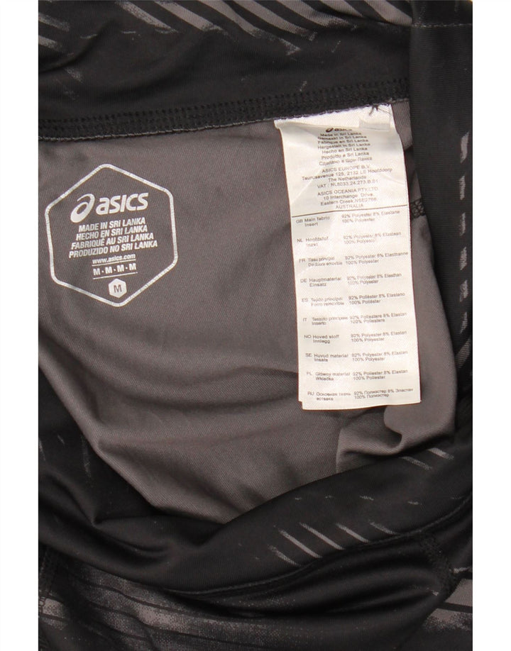 Asics Leggings para mujer Reino Unido 40 Mediano Negro Camuflaje Poliéster