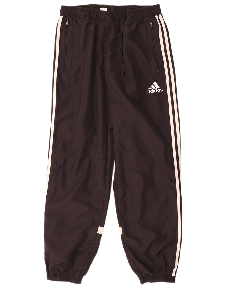 Adidas Hombre Pantalones De Chándal Joggers Grande Negro Poliéster
