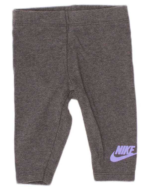 Nike Leggings gráficos para bebés de 0 a 3 meses, algodón gris