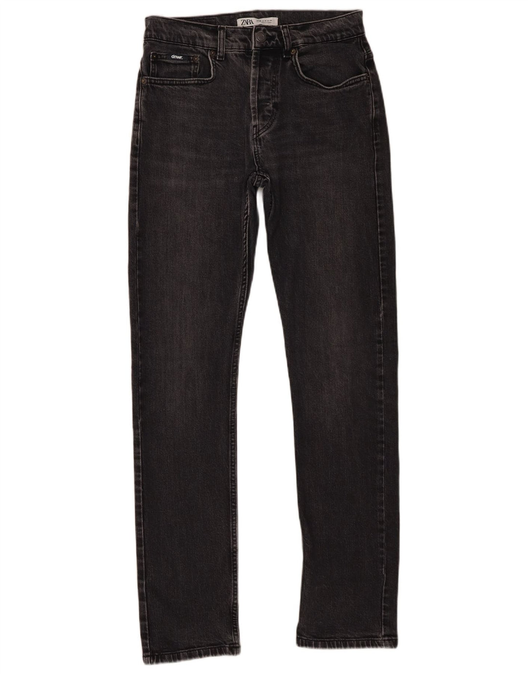 Zara Mens Slim Jeans EU 38 Small W30 L30 Gris Algodón
