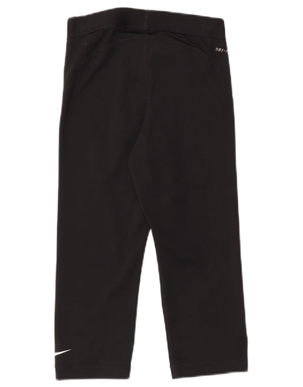 Nike Capri Graphic - Pantalones de chándal para mujer, talla 10, poliéster, color negro