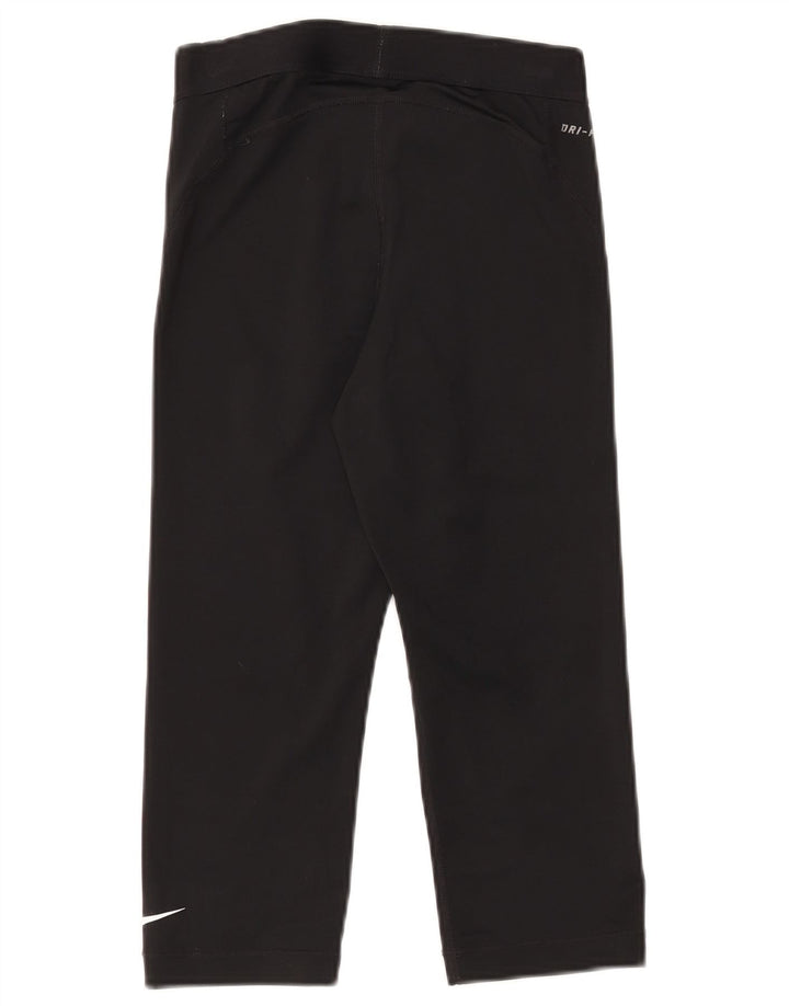 Nike Capri Graphic - Pantalones de chándal para mujer, talla 10, poliéster, color negro