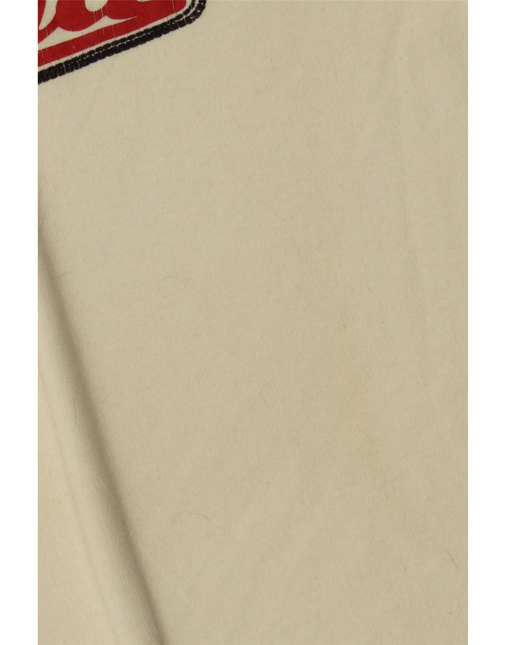 Puma Hombre Gráfico Top Manga Larga Pequeño Algodón Blanco