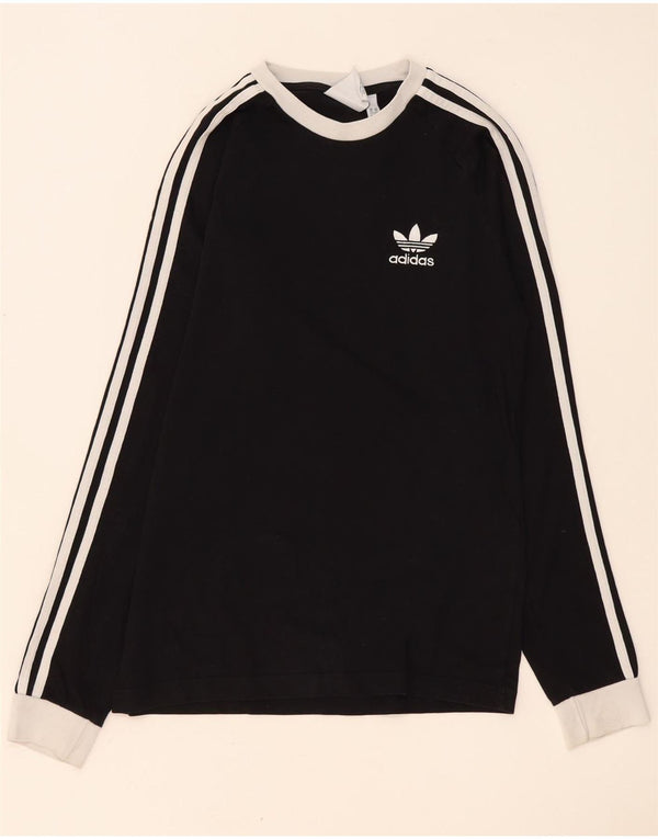 Adidas Hombre Top Manga Larga XS Algodón Colorblock Negro