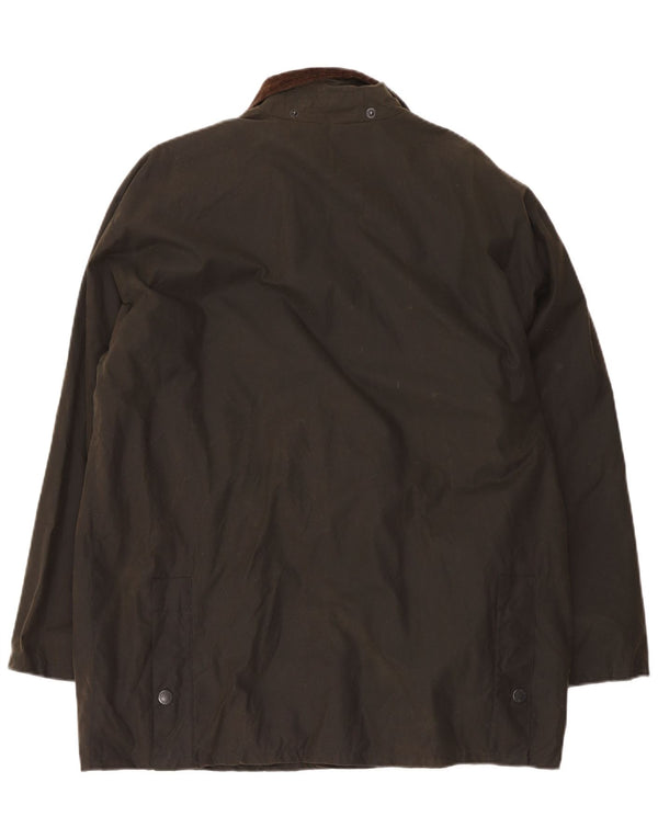 MC Orvis Chaqueta de algodón encerado de corte holgado para hombre UK 38 Medium Khaki