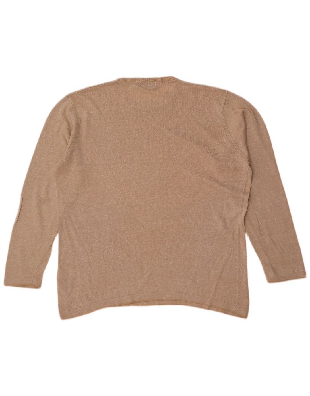 Marks & Spencer - Jersey de cuello redondo para hombre, color azul, talla grande, color beige