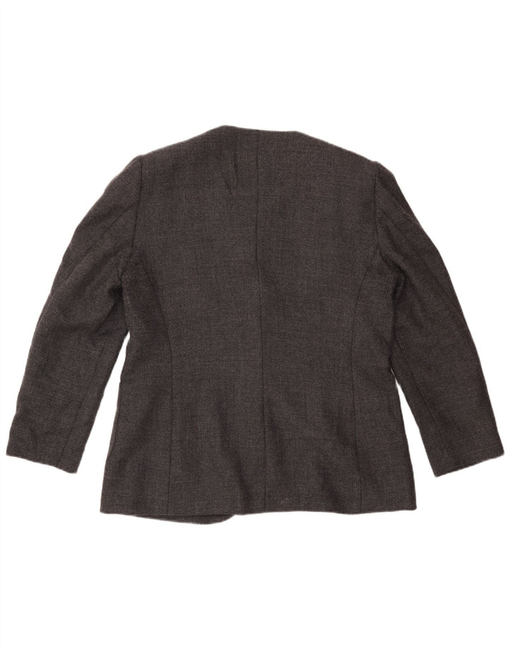 LUISA SPAGNOLI Chaqueta blazer de 1 botón para mujer IT 48 XL Lana gris