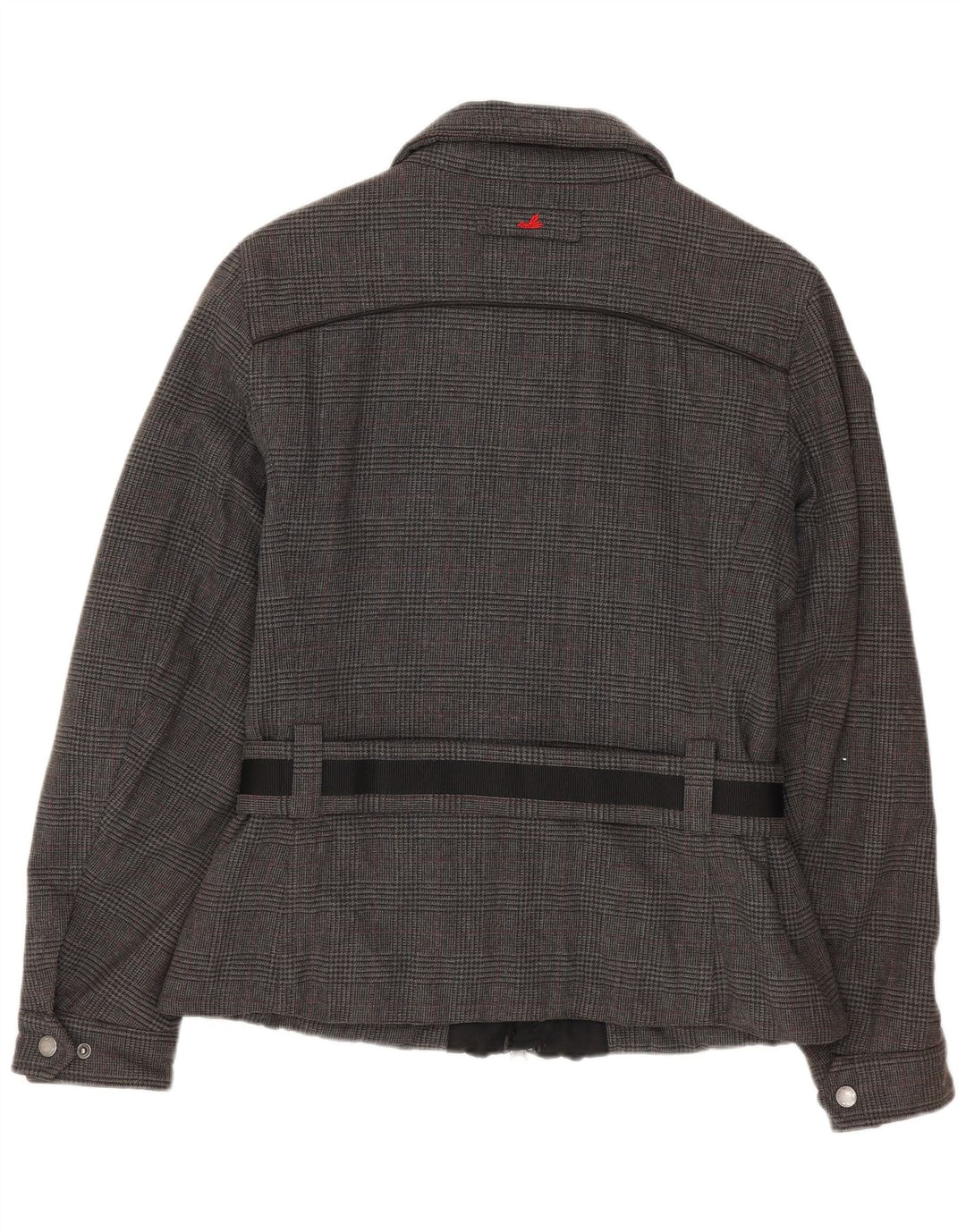 Chaqueta bomber para mujer Museum UK 14 Algodón de pata de gallo gris medio