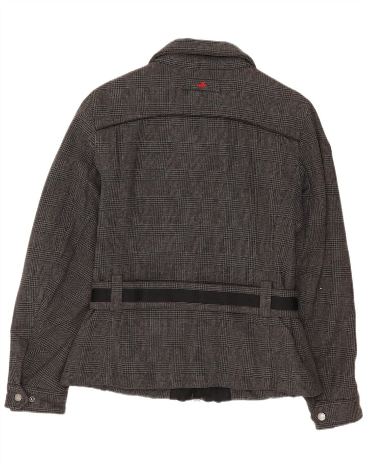 Chaqueta bomber para mujer Museum UK 14 Algodón de pata de gallo gris medio
