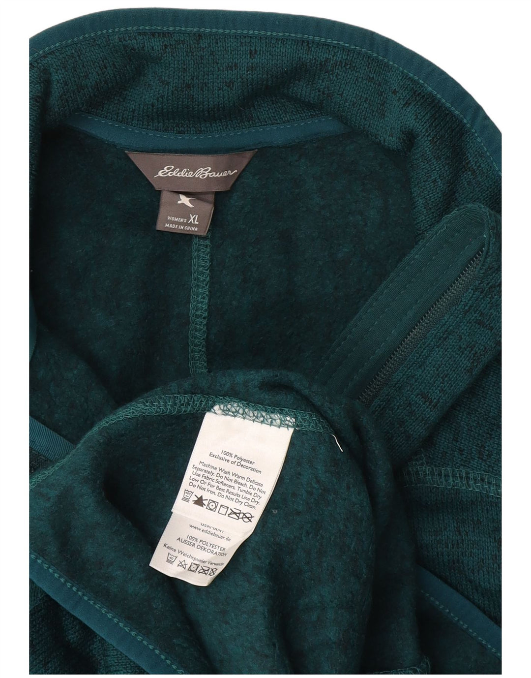 EDDIE BAUER Chaqueta de chándal para mujer UK 40 XL Poliéster verde
