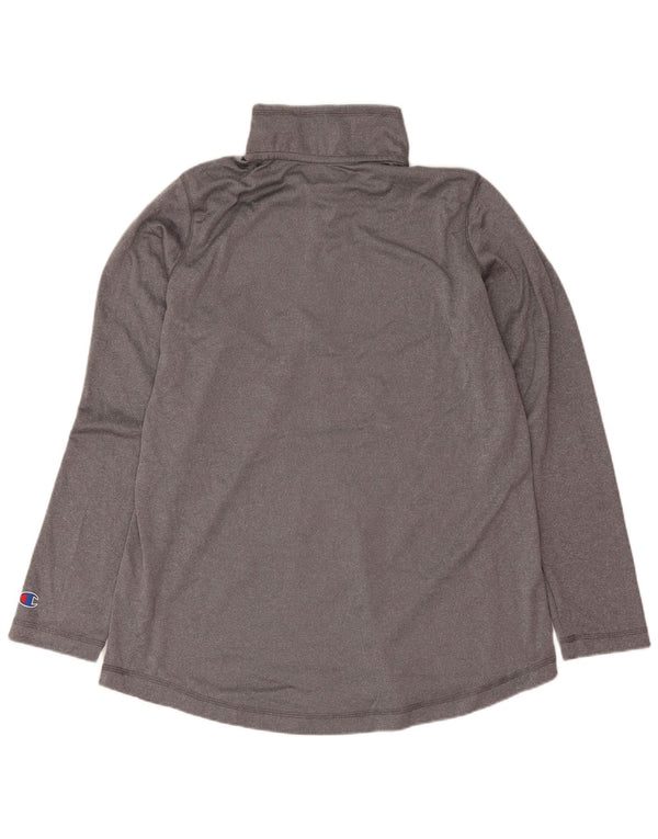 Champion Top gráfico para mujer de manga larga UK 44 Large Grey Flecked Sports
