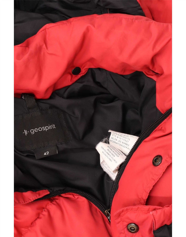 Geospirit Chaqueta acolchada con capucha para mujer EU 42 Large Red Polyamide
