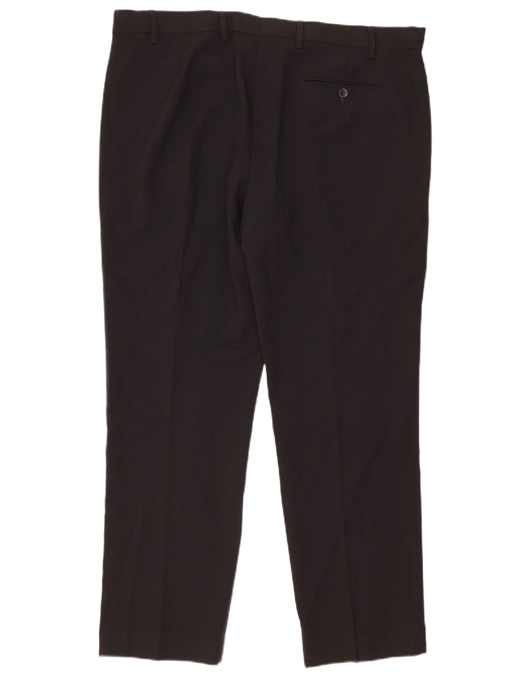 Marks & Spencer Pantalón de traje regular para hombre W40 L31 Poliéster negro