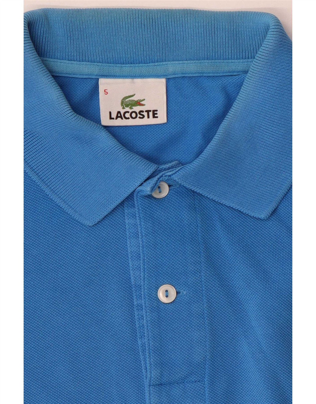 Polo Lacoste para hombre talla 5 grande azul