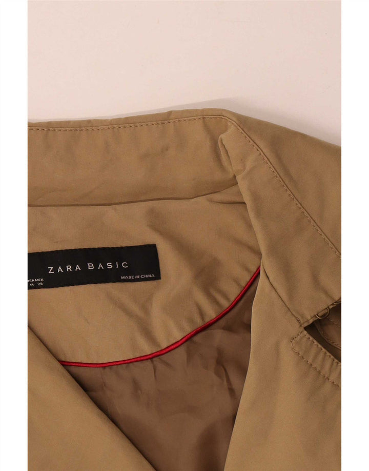 Zara Mujer Gabardina UK 44 Caqui Medio