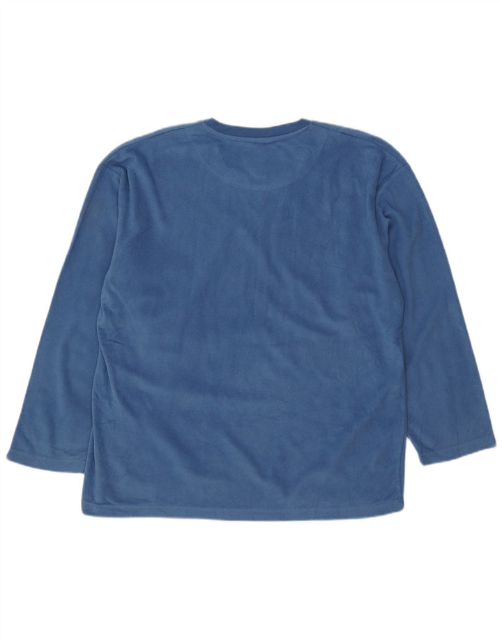 Jersey Polar Izod Hombre Azul Medio Poliéster