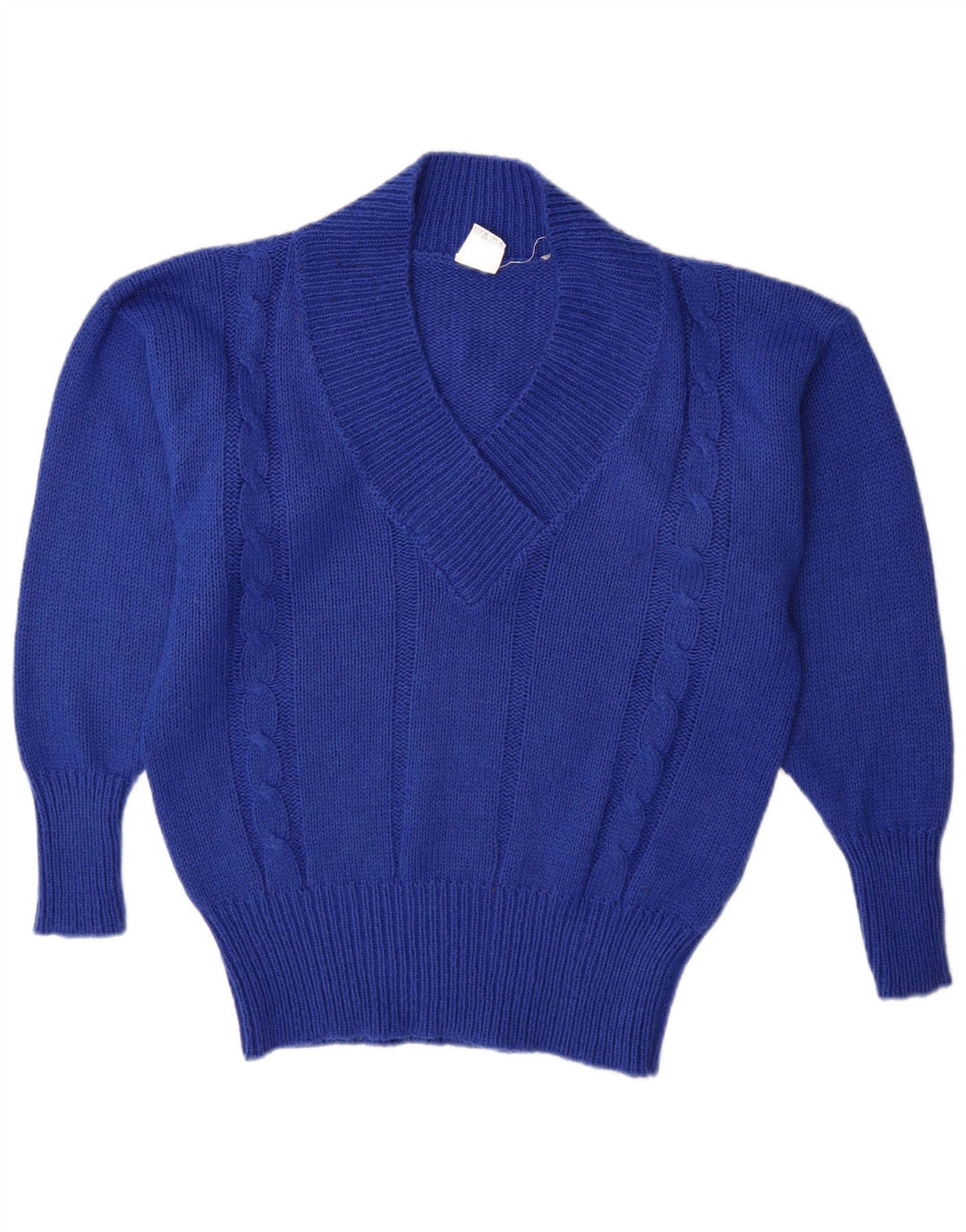 Jersey C & A para mujer con cuello en V EU 40/42 Acrílico azul medio