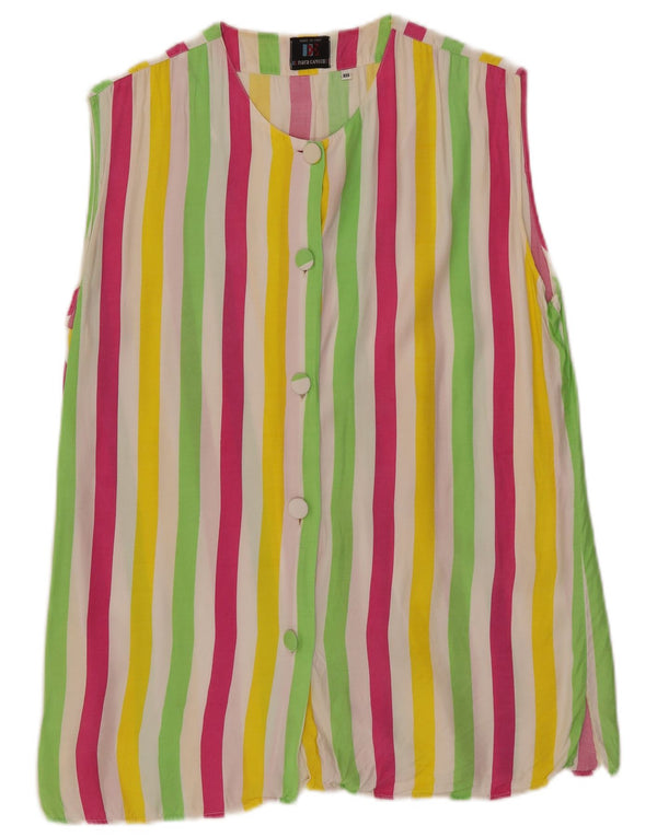 Enara Camice Blusa para mujer UK 44 Mediana Rayas multicolores