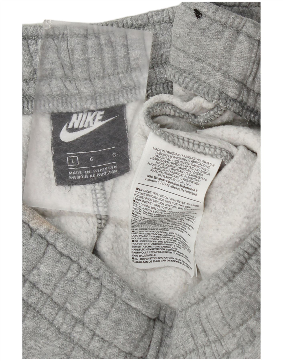 Nike - Pantalones de chándal para hombre, color gris, algodón