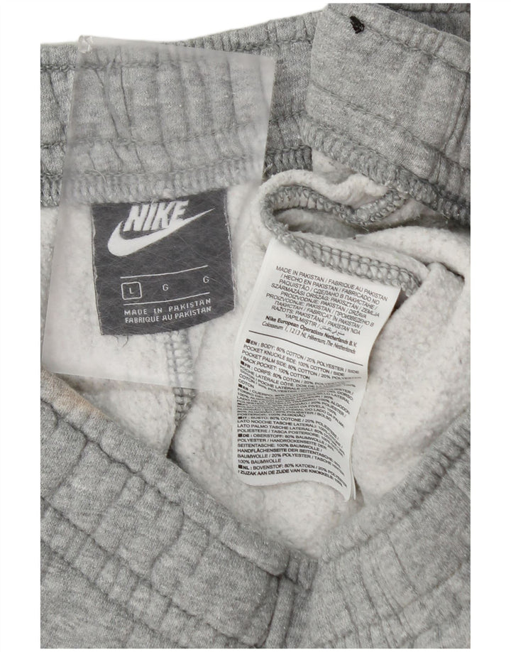 Nike - Pantalones de chándal para hombre, color gris, algodón