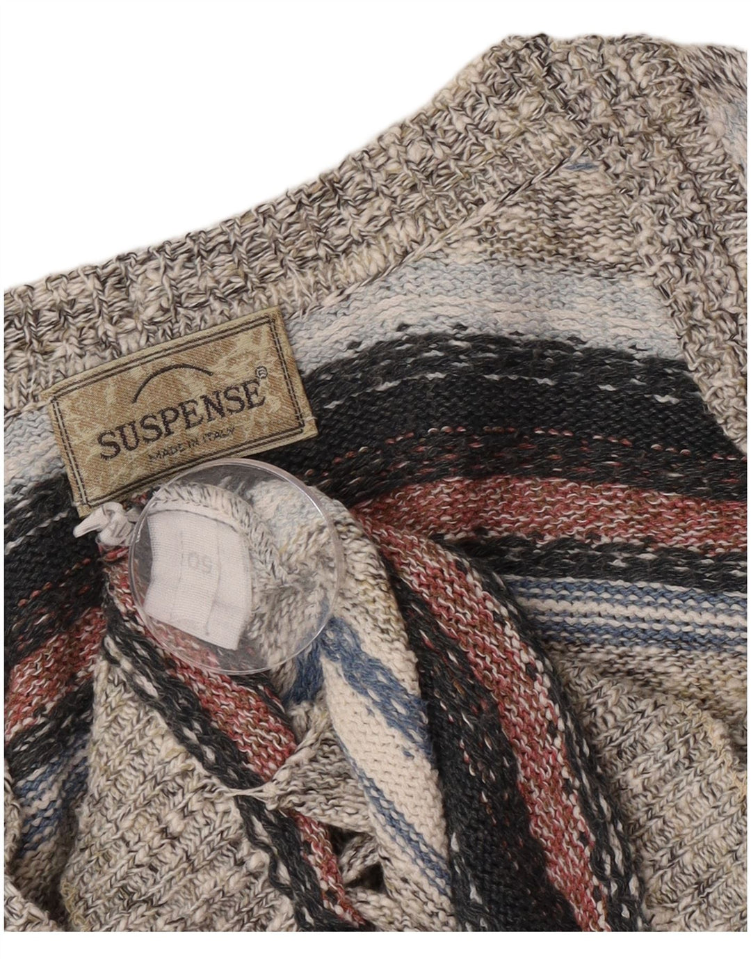 Suspence Cárdigan para hombre IT 50 mediano multicolor a rayas