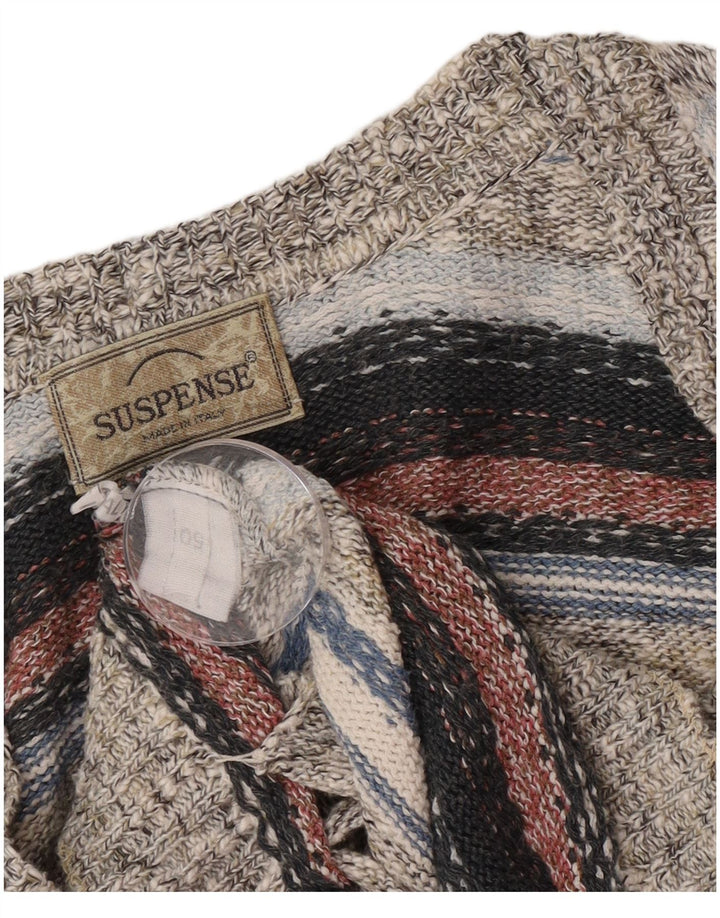 Suspence Cárdigan para hombre IT 50 mediano multicolor a rayas