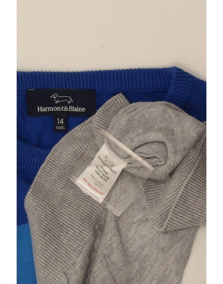 HARMONT & BLAINE Jersey con cuello redondo para niño 13-14 años Multicolor
