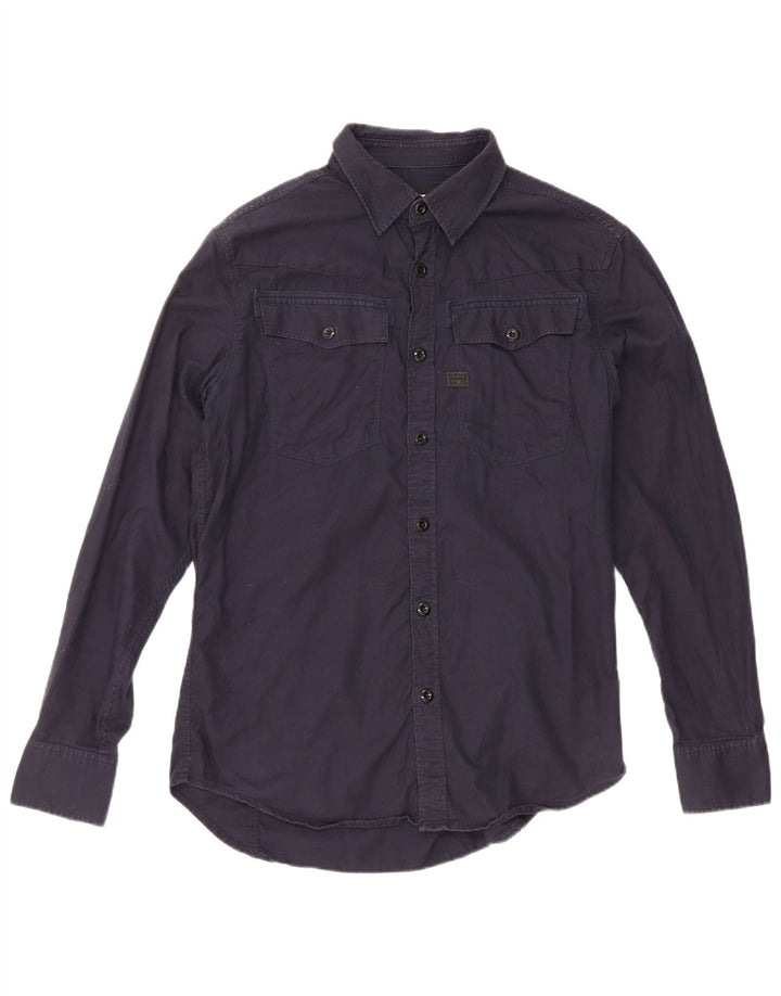 Camisa G-Star Hombre Algodón Azul Marino Mediano