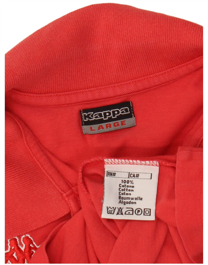 Kappa Polo para mujer UK 46 Grande Algodón rojo