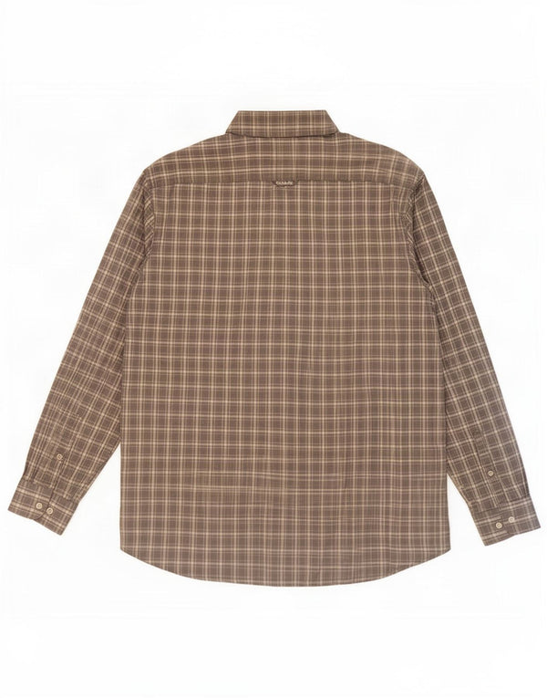 Gant Camisa Regular Fit De Franela XL De Algodón A Cuadros Gris Hombre
