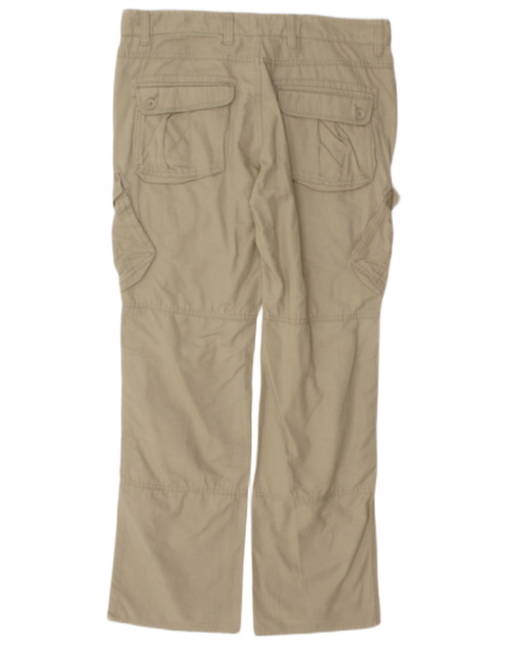 Pantalones cargo rectos vintage para hombre W35 L32 Beige