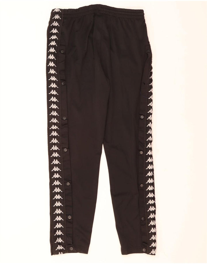 Kappa Hombre Pantalones De Chándal Gráfico XL Negro Poliéster