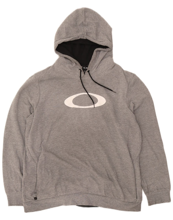 Oakley Jersey con capucha gráfica para hombre 2XL Gris moteado