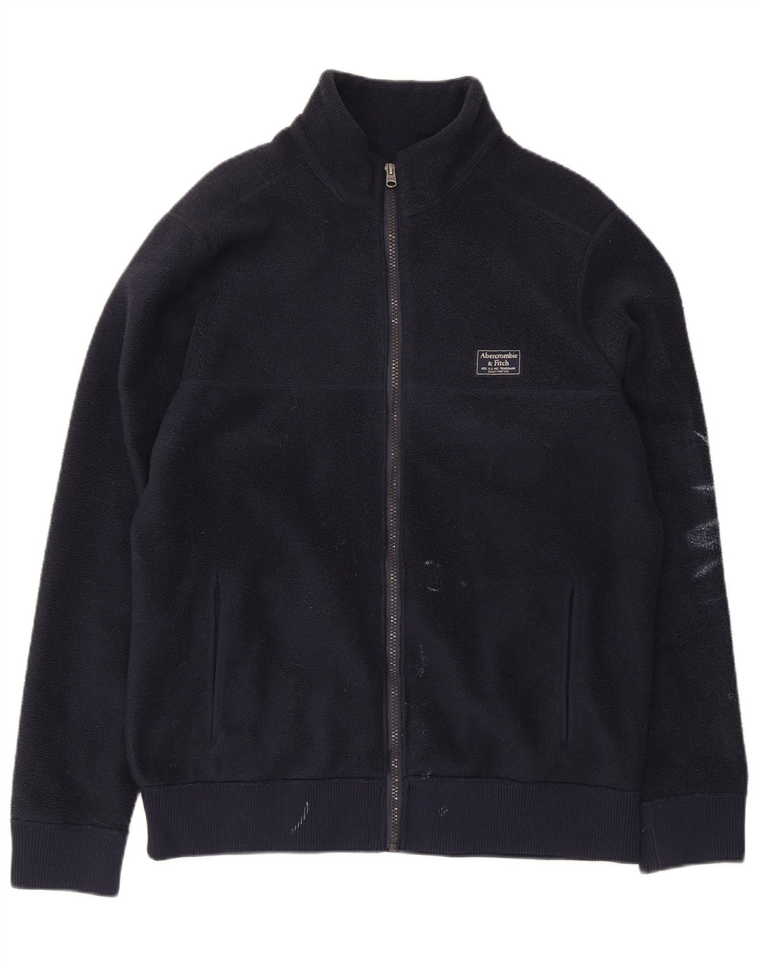 Abercrombie & Fitch Chaqueta polar para hombre UK 38 Mediana Azul marino Poliéster