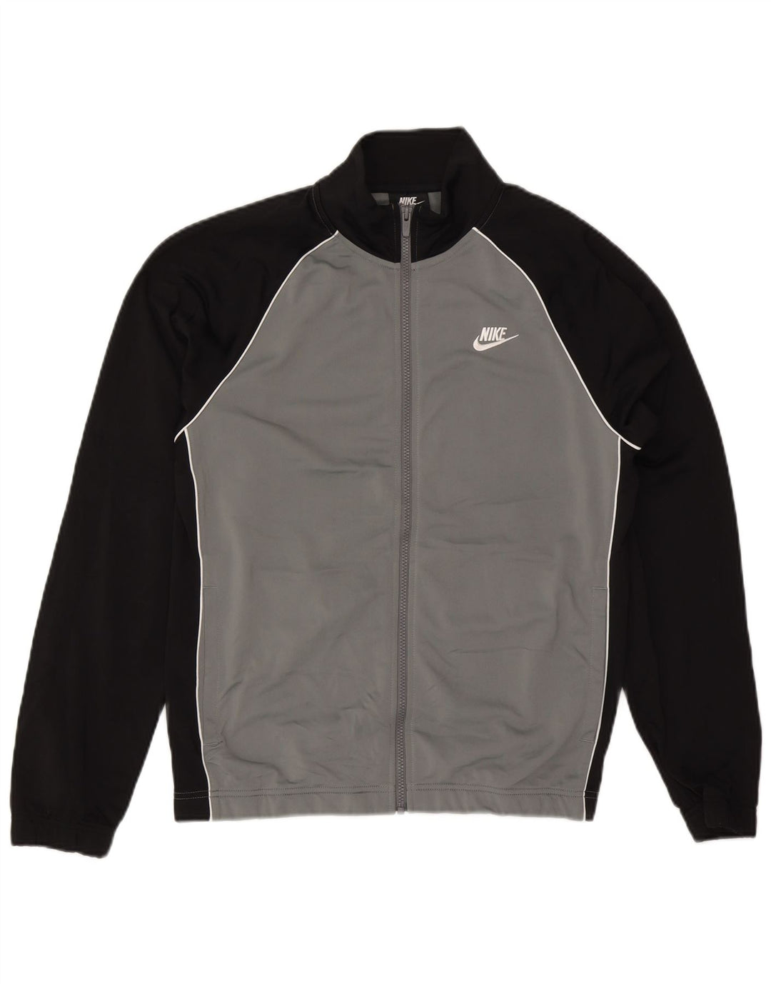 NIKE Hombre Chándal Top Jacket Small Gris Colorblock Poliéster