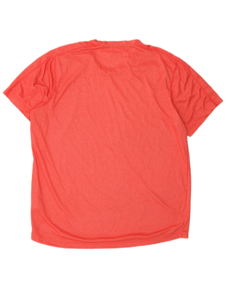 Adidas Mens Climalite Camiseta Top Grande Poliéster Rojo